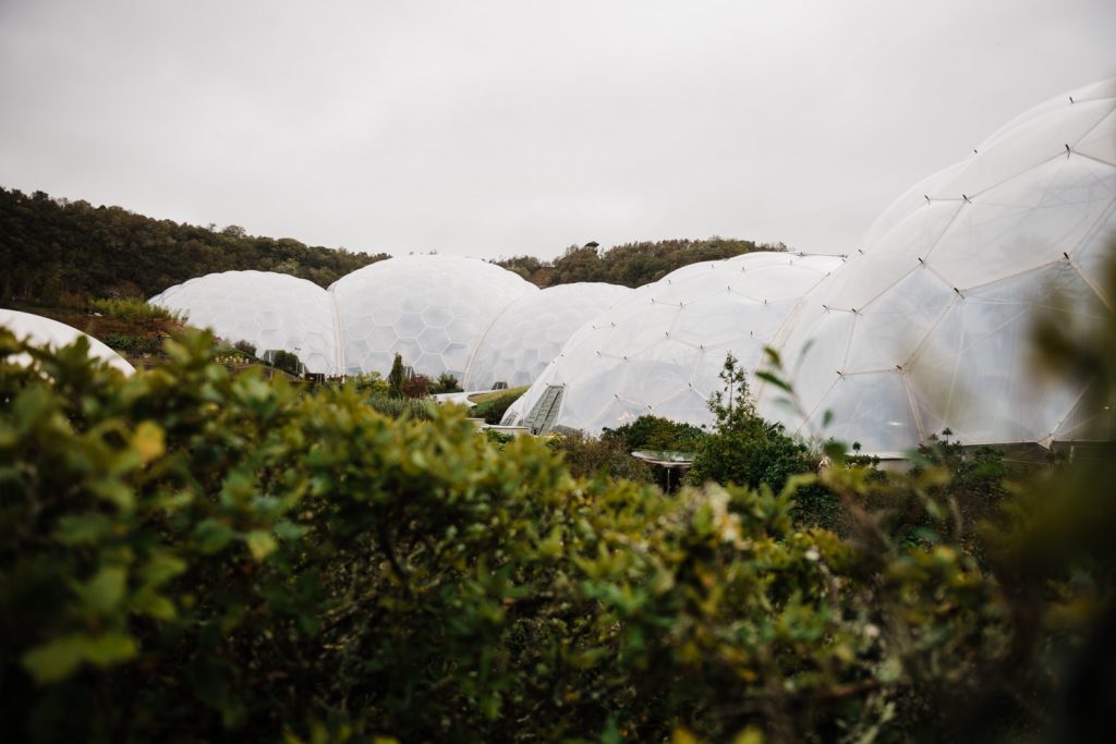 The Eden Project Biomes.