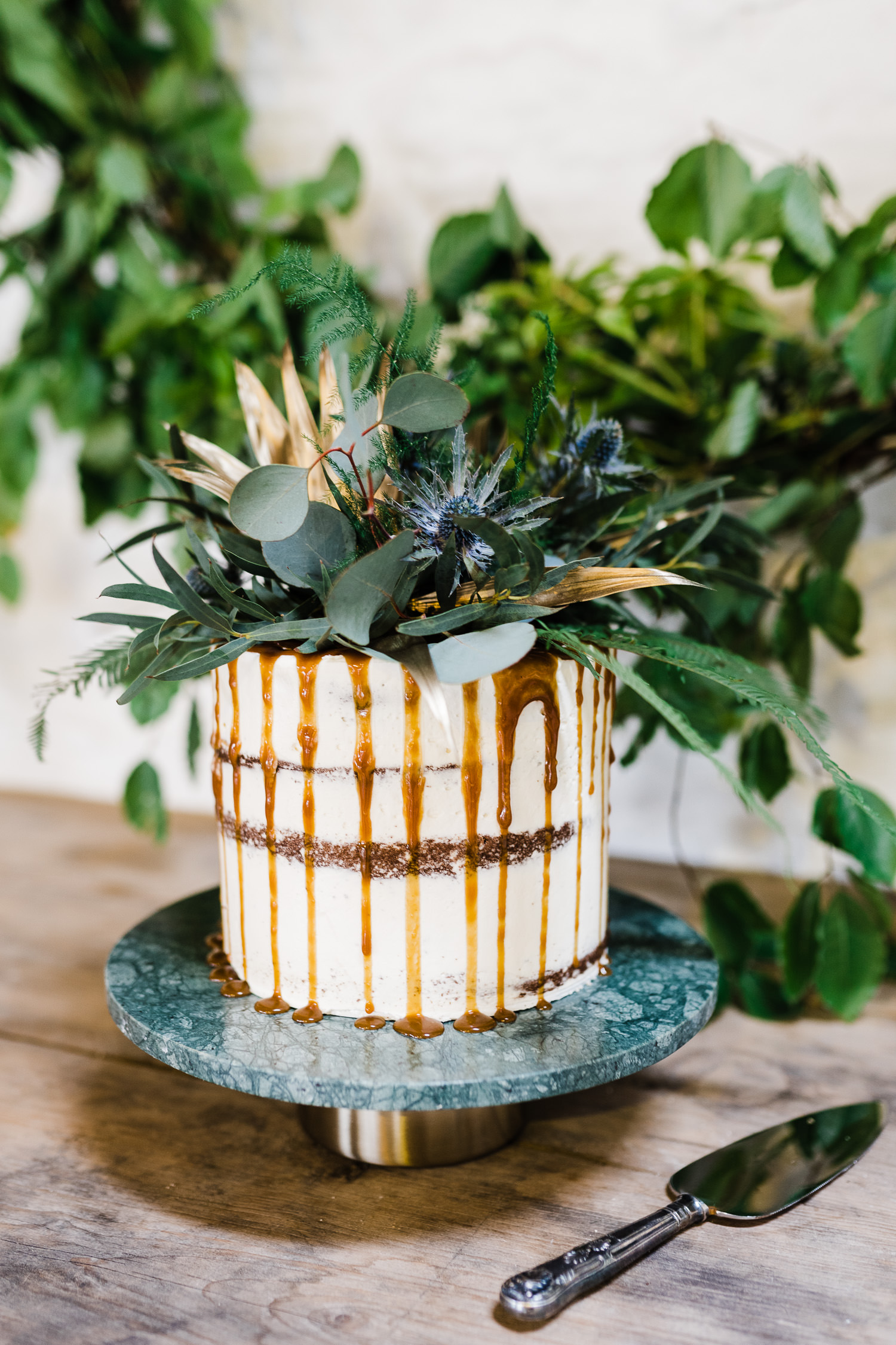 Botanical wedding cake by Boo to a Goose.