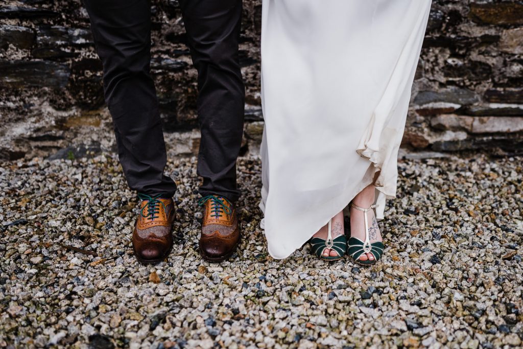 Bride and Groom's shoes.
